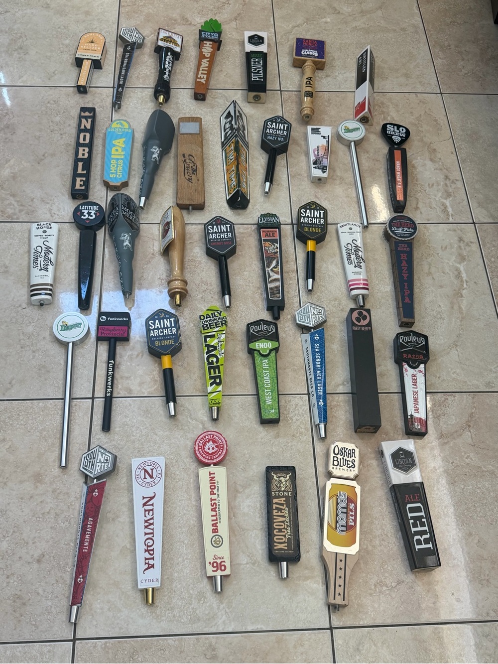 Assorted Beer Tap Handle Collection - Multi-Color Men Accessories